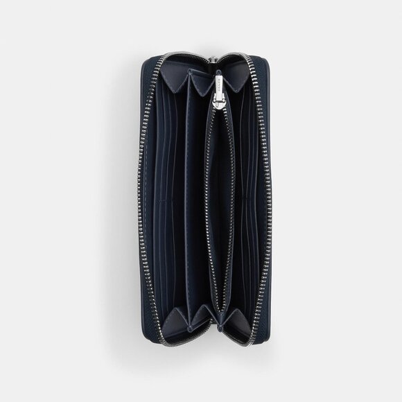 Coach Long Zip Around Wallet In Signature Jacquard - Picture 3 of 3